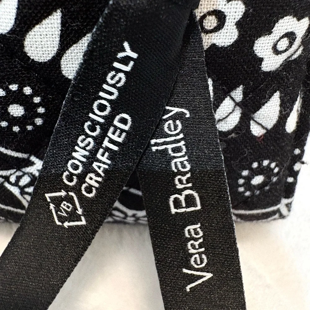 Vera Bradley Black and White Bandana Wallet - Picture 4 of 13